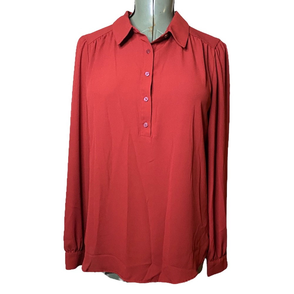 14th&Union Wine Red Blouse
